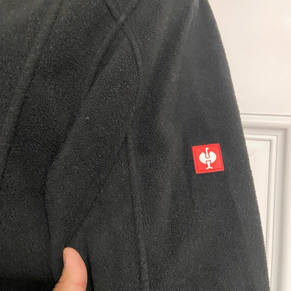 ENGELBERT STRAUSS Black Fleece Zip-Up Jacket - Picture 4 of 7